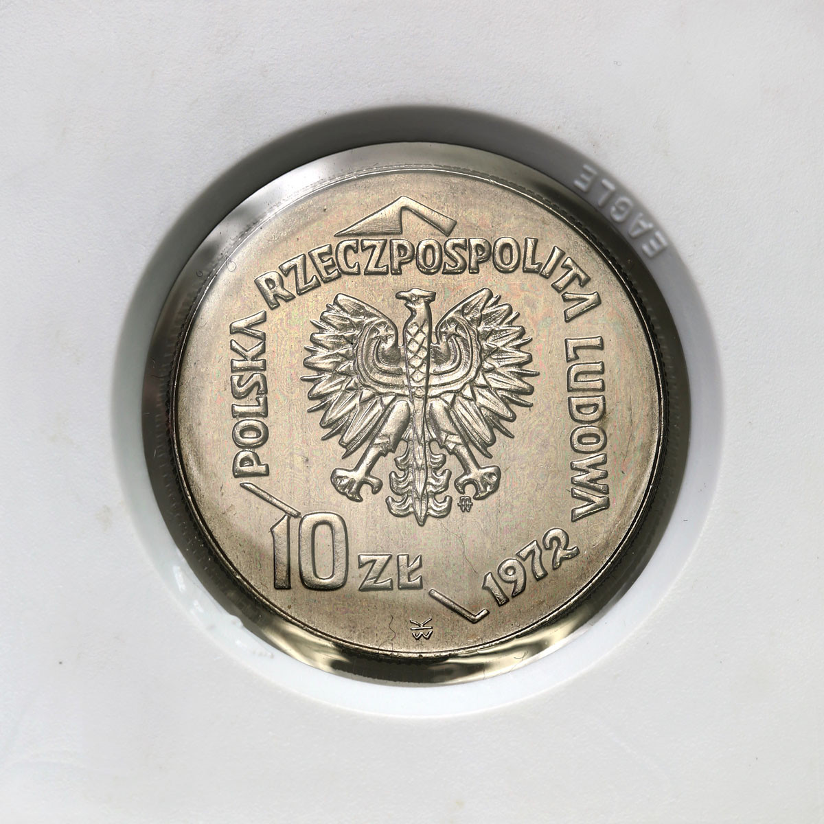 PRL. PRÓBA Nikiel 10 złotych 1972 – 50 lat portu w Gdyni